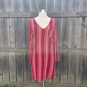 Soma • Cool Nights Sleep Shirt Arcadia Red Stripe